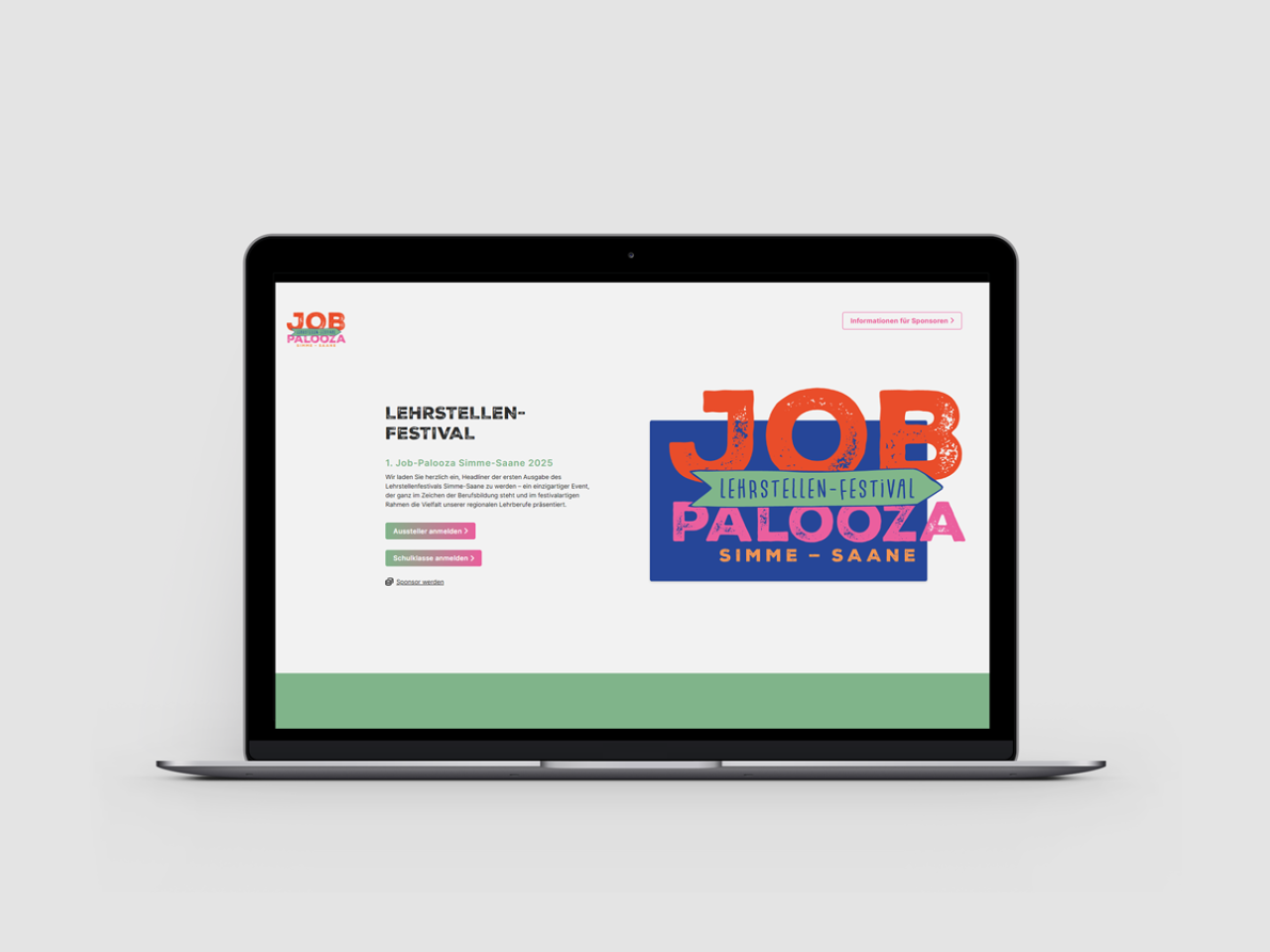 Webseite Vorschau Lehrstellenfestival